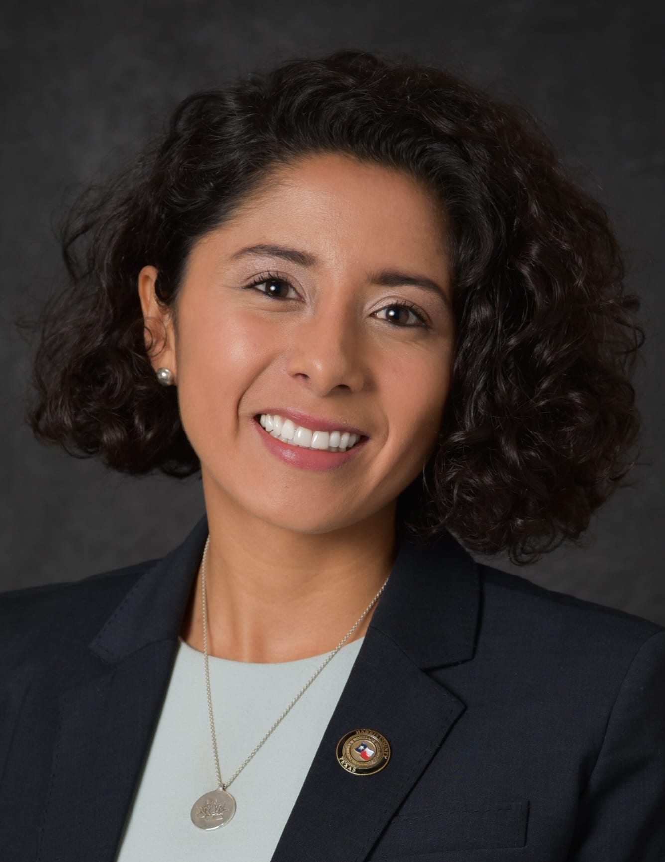 Harris County Judge Lina Hidalgo in an official portrait.