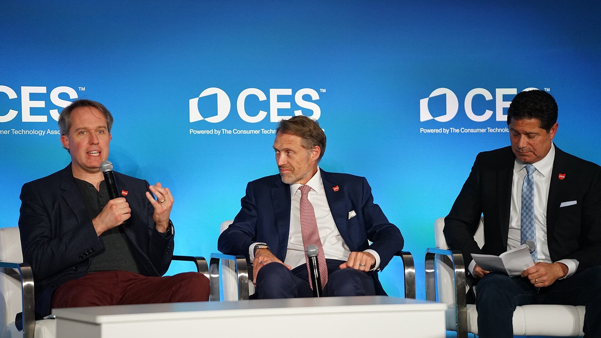 Oklo chief executive Jacob DeWitte speaks on a CES 2026 panel in Las Vegas