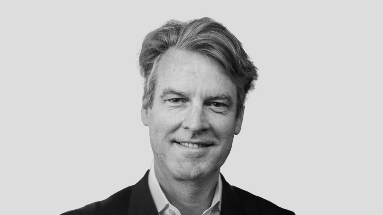 Allan Thygesen, Docusign chief executive, in a black and white portrait