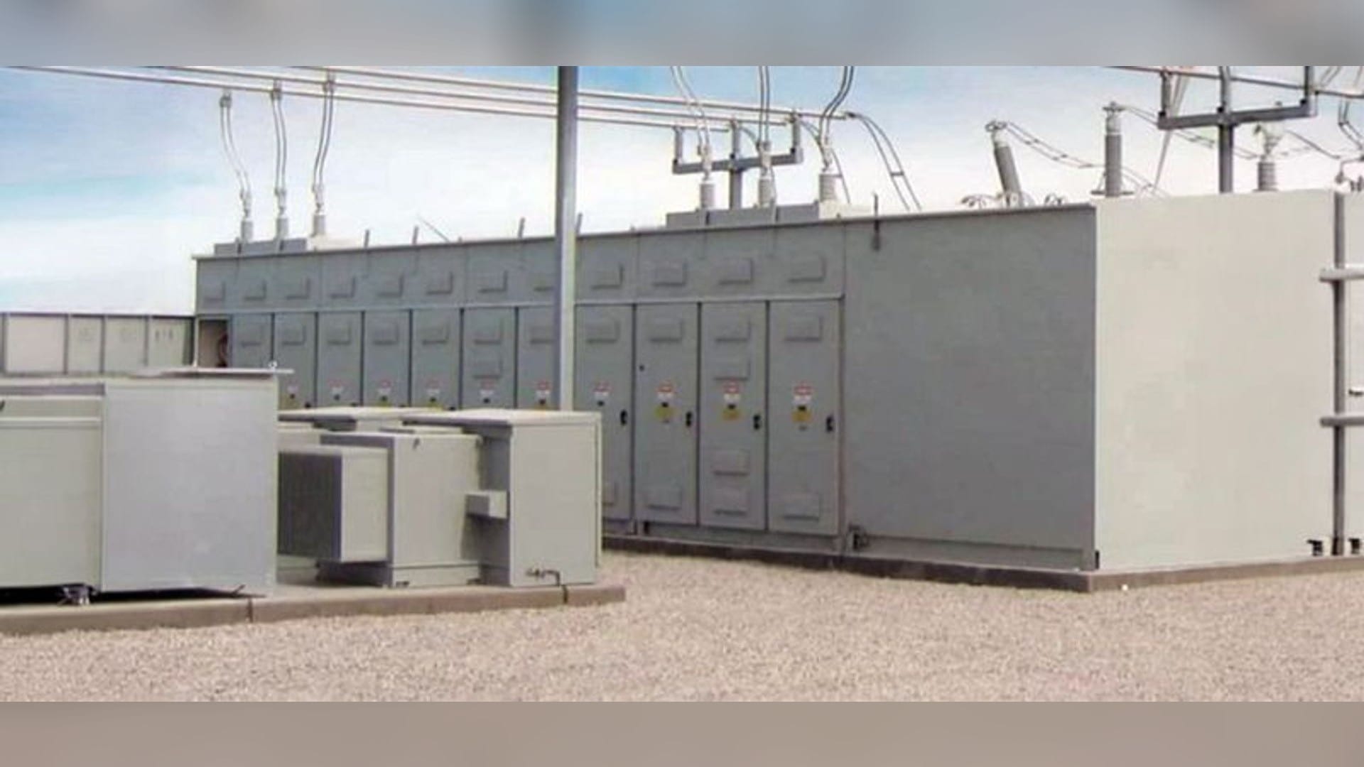A nVent prefabricated power and switchgear e-house, the data-center electrical infrastructure behind the company's Systems Protection growth
