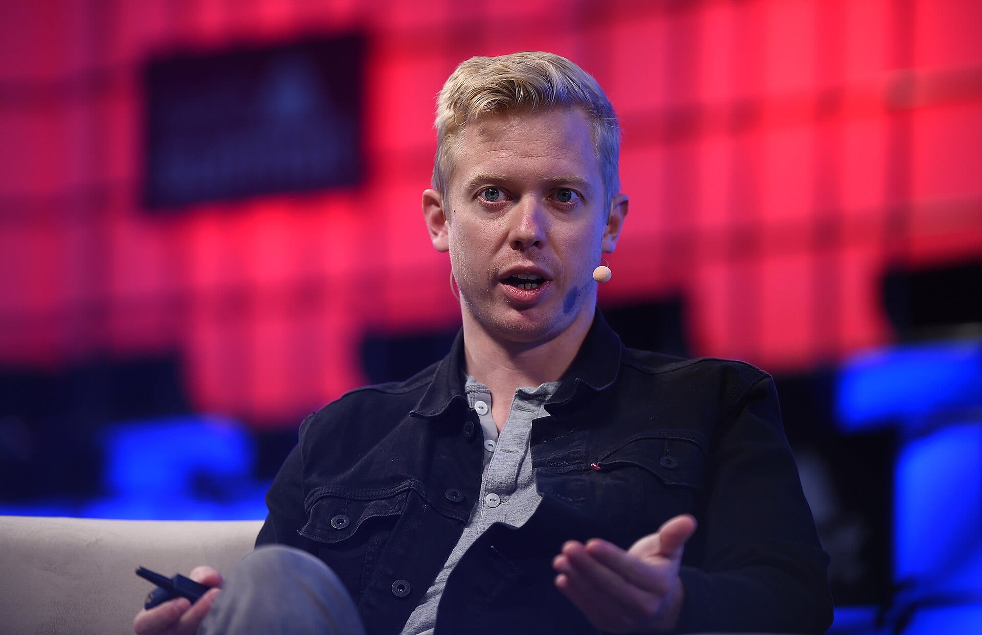 Reddit co-founder and CEO Steve Huffman speaking on stage