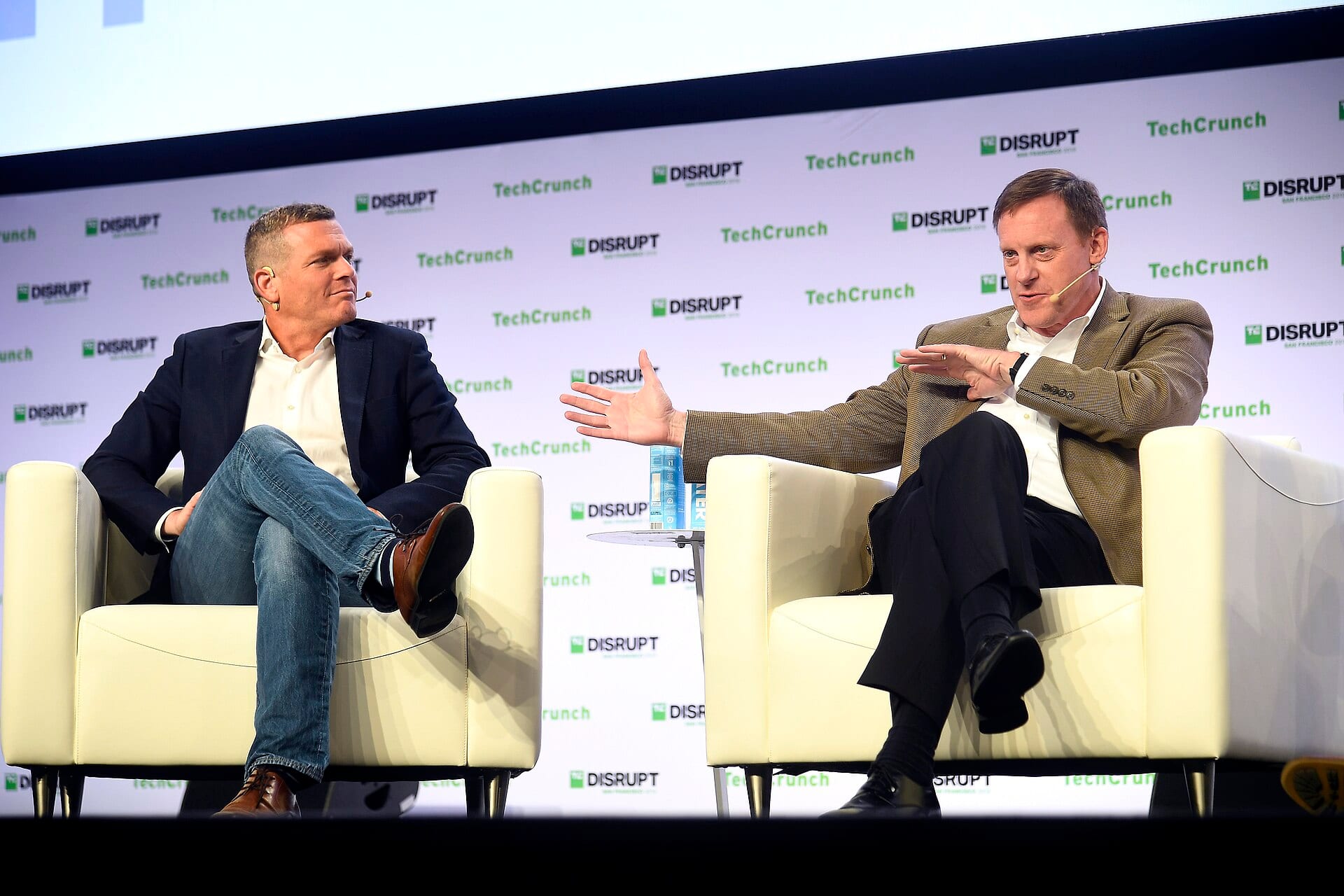 Nadav Zafrir, chief executive of Check Point Software, speaking on a panel stage