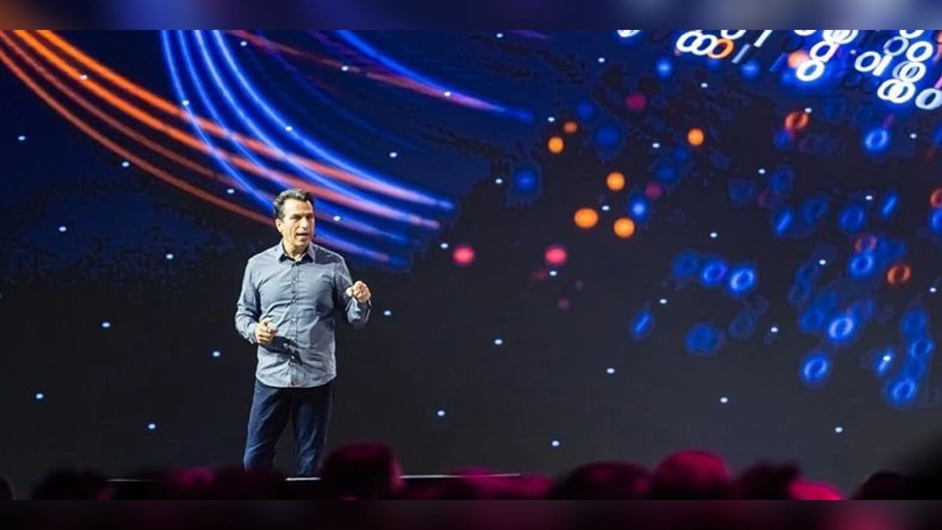 Autodesk CEO Andrew Anagnost on stage at Autodesk University 2026, where the company previewed the standalone Assistant