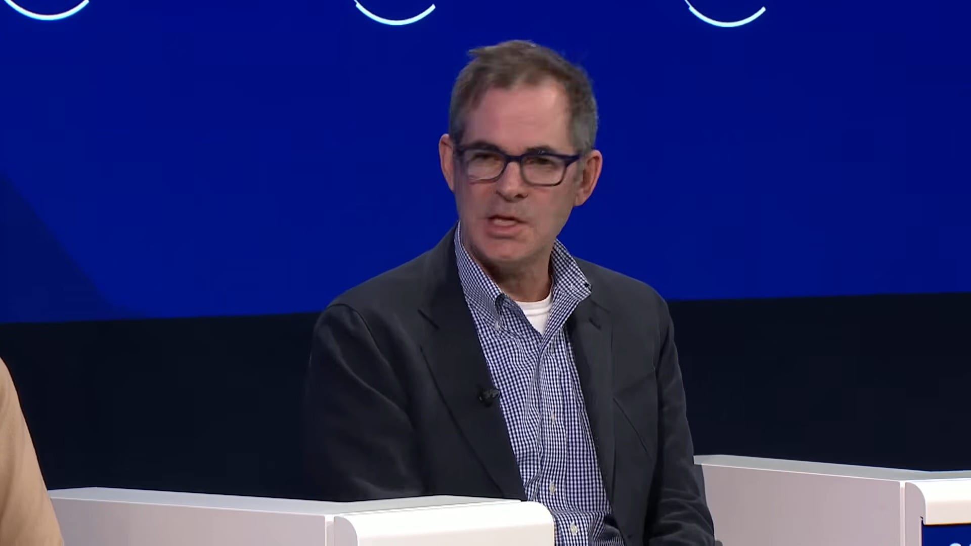 CoreWeave chief executive Michael Intrator speaking at the World Economic Forum annual meeting in Davos, January 2026.