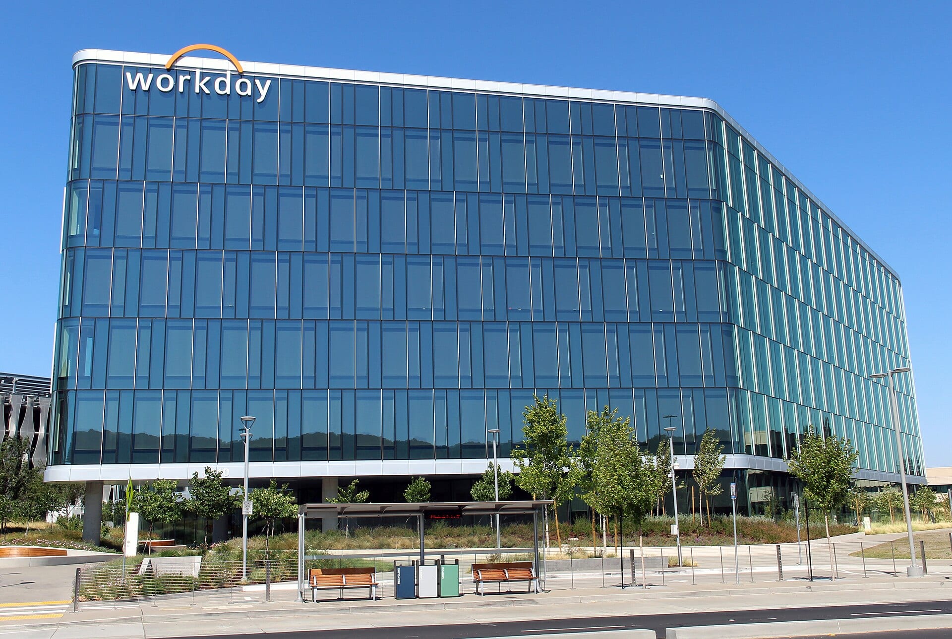 Workday's headquarters building in Pleasanton, California