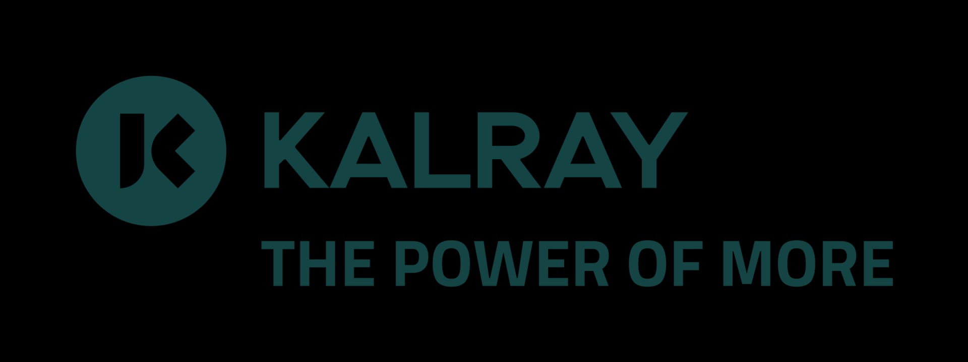 Kalray's company logo, a dark green K inside a circle beside the word Kalray and the tagline The Power of More