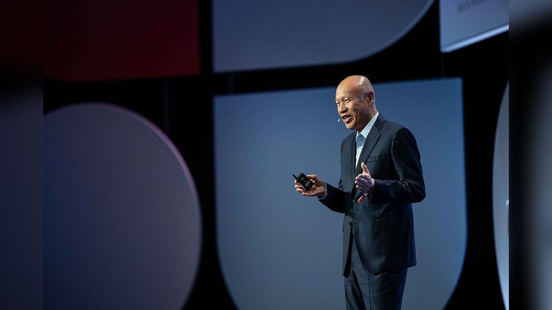 Fortinet founder and chief executive Ken Xie speaking at the Fortinet Accelerate 2025 keynote in Berlin