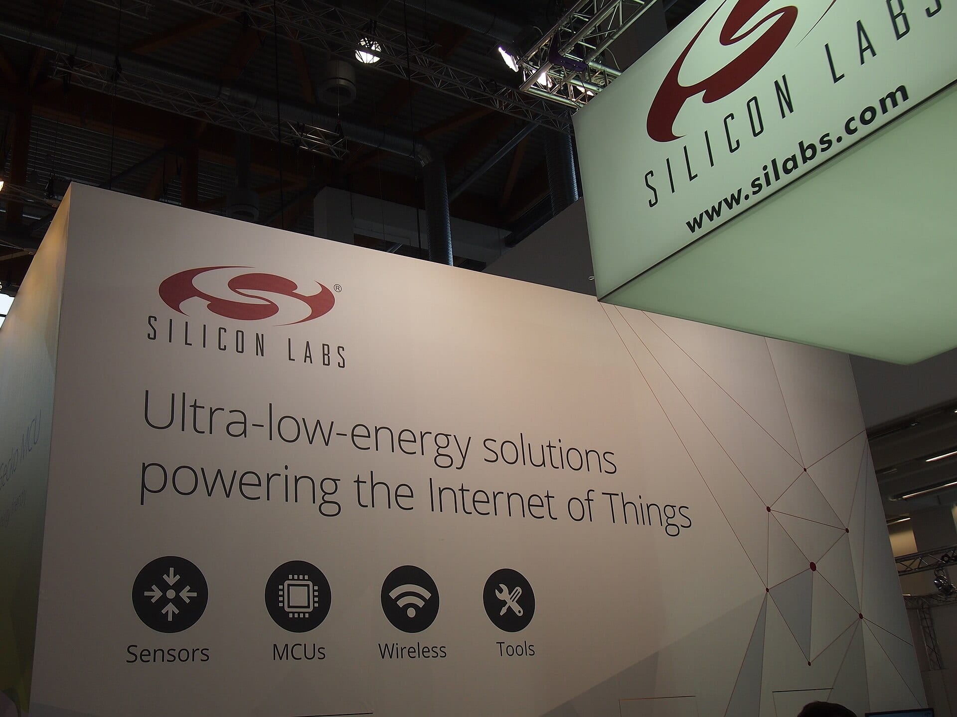 Signalétique du stand Silicon Labs au salon Embedded World