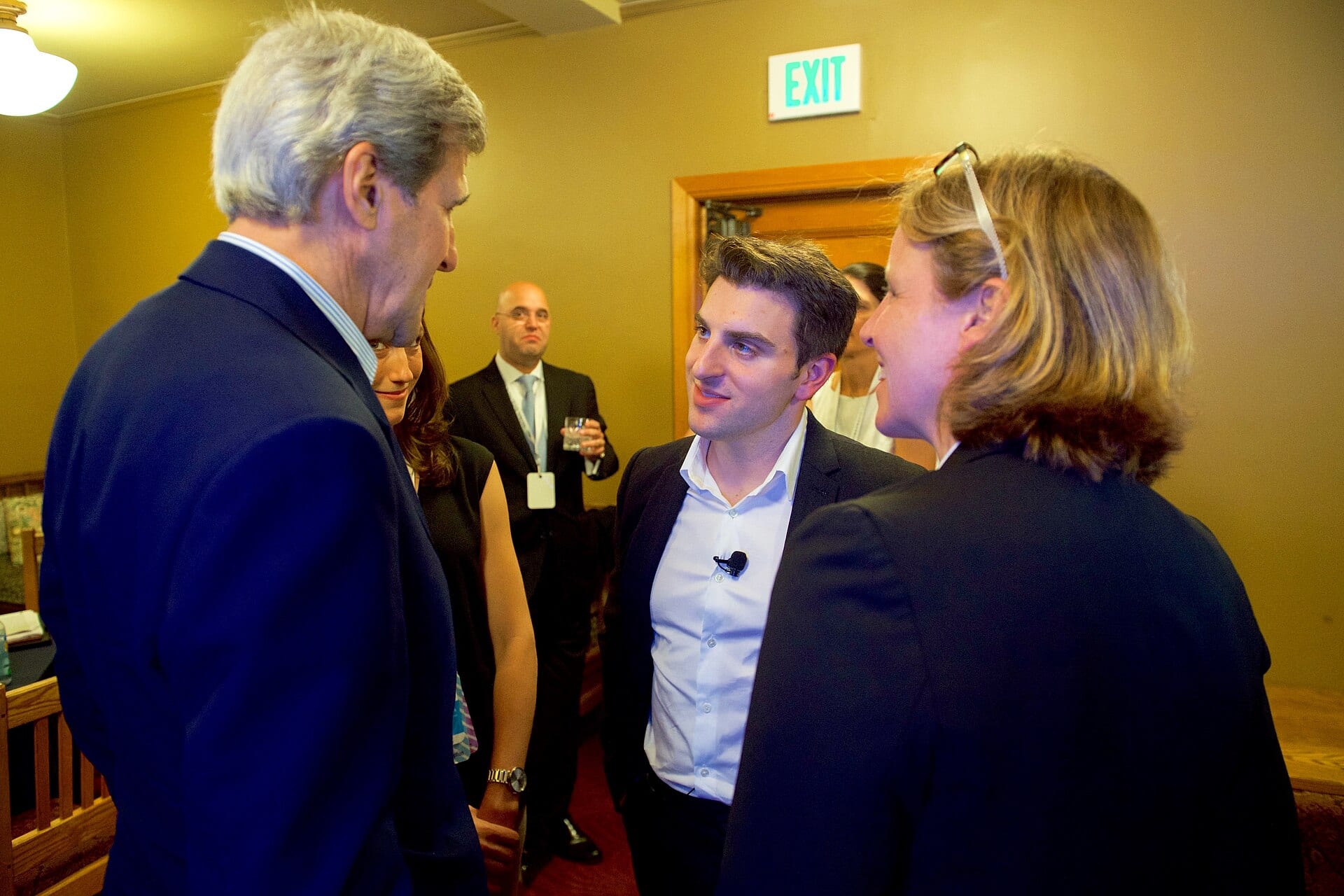 Airbnb co-founder and CEO Brian Chesky backstage at the 2016 Global Entrepreneurship Summit in Palo Alto