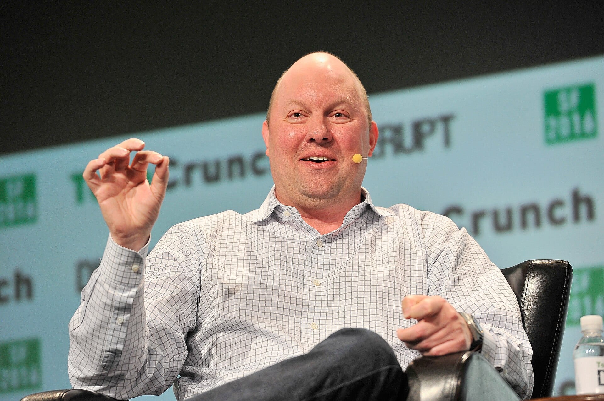 Marc Andreessen, co-founder of Andreessen Horowitz, speaking at TechCrunch Disrupt