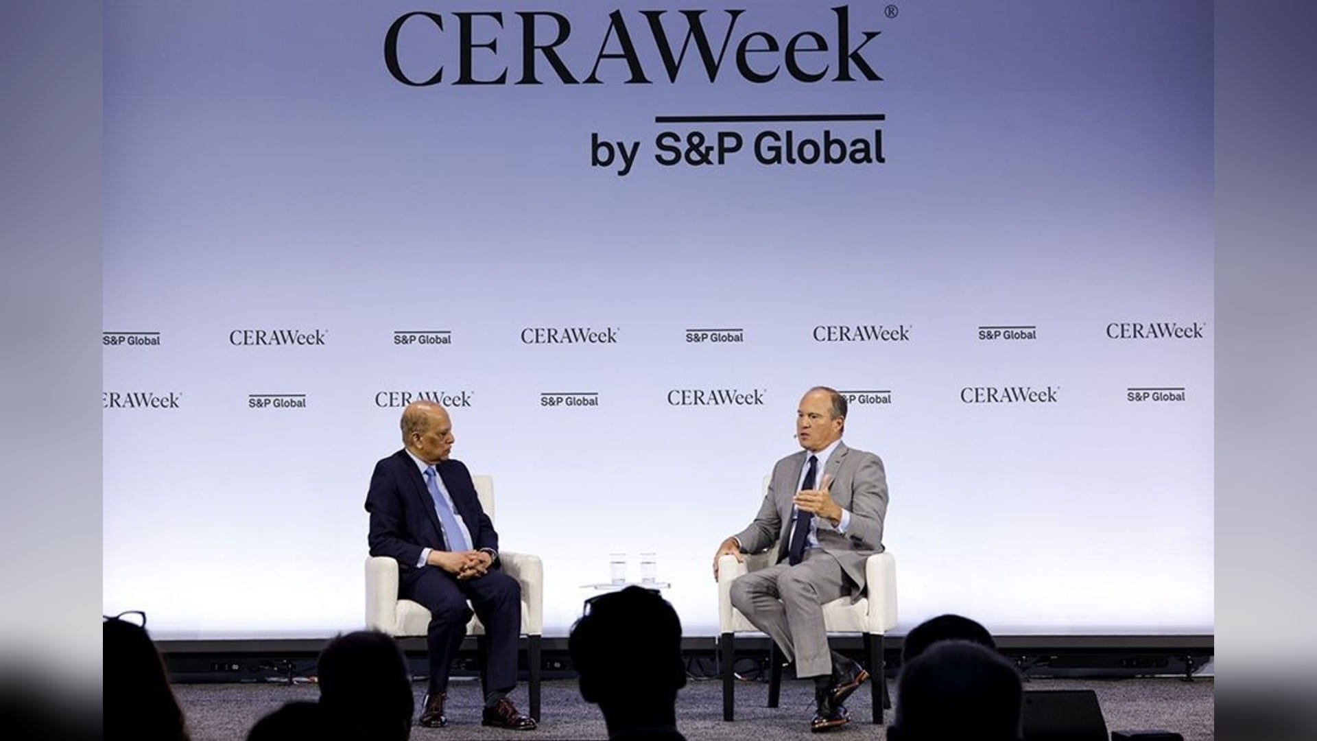 Constellation Energy Chairman, President and CEO Joe Dominguez speaks on stage at CERAWeek 2026