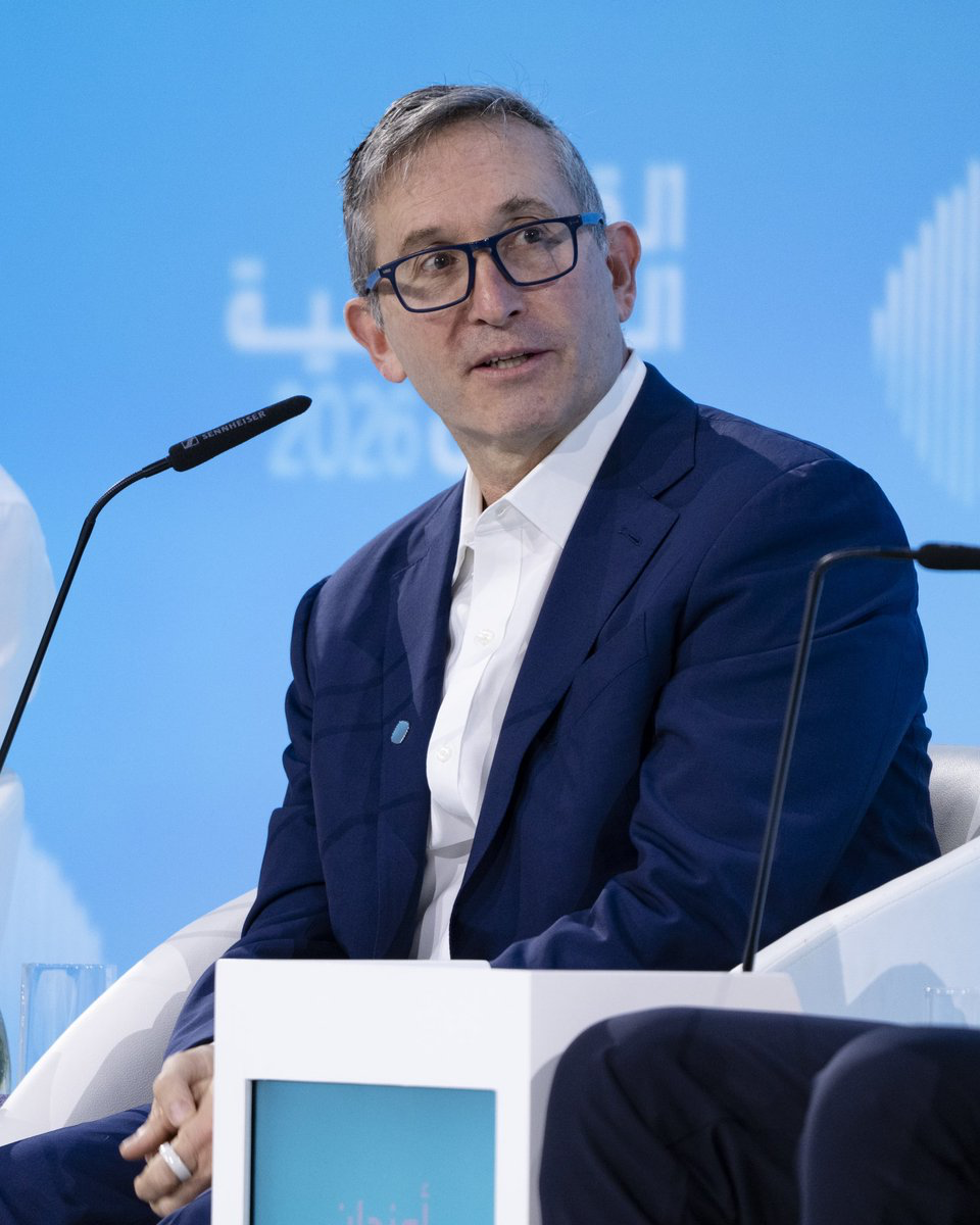 Tom Hale, chief executive of Oura, speaking on a panel at the World Government Summit in 2026.