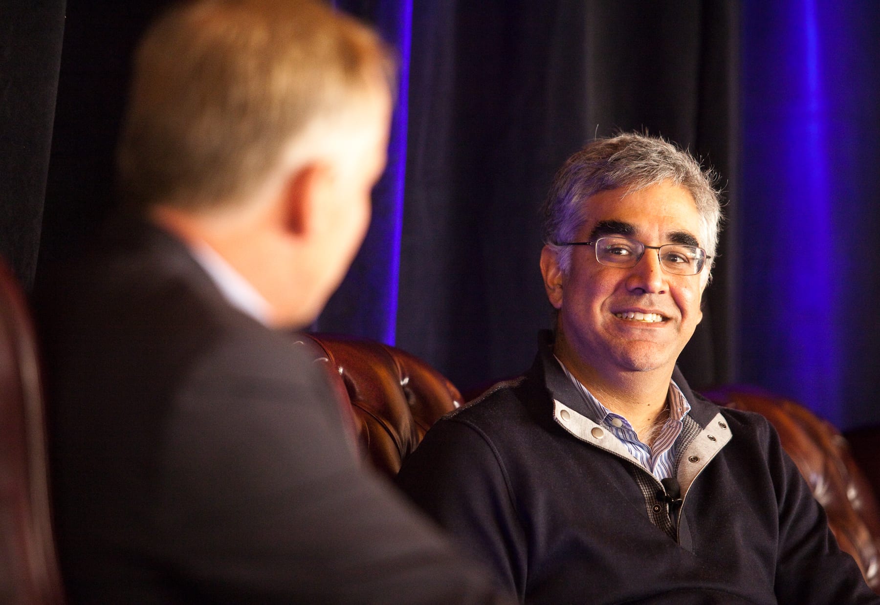 Aneel Bhusri, Workday's co-founder and chief executive, in conversation on stage