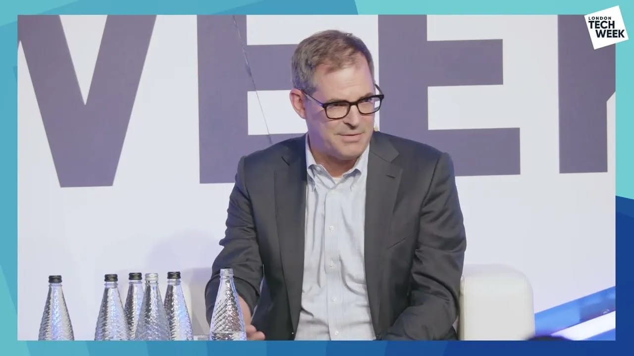 Mike Intrator, co-founder and chief executive of CoreWeave, on stage in conversation at London Tech Week