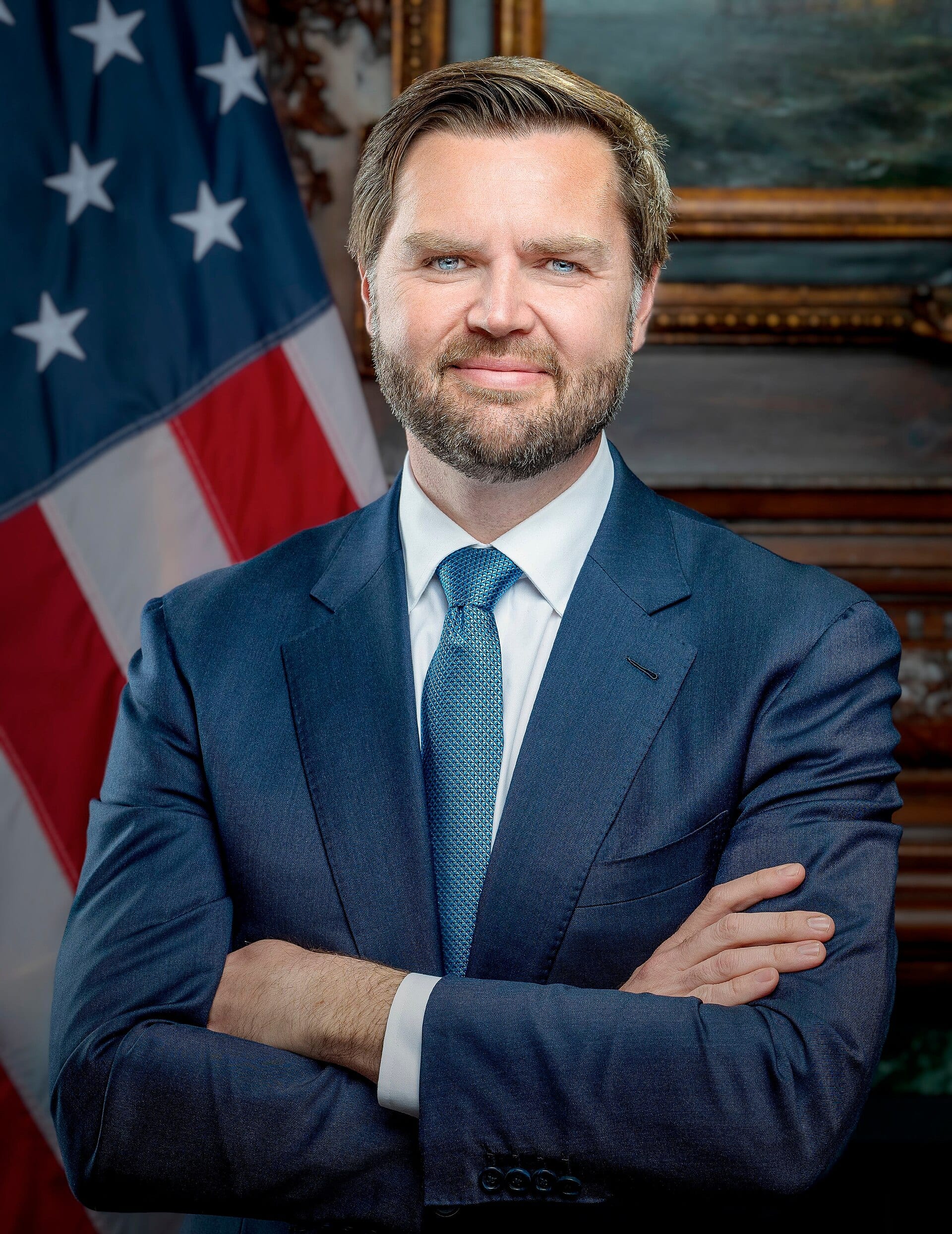 Official Vice Presidential portrait of JD Vance