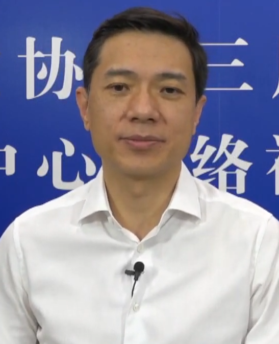 Robin Li, Baidu's chief executive, speaking to camera in a 2020 video appearance