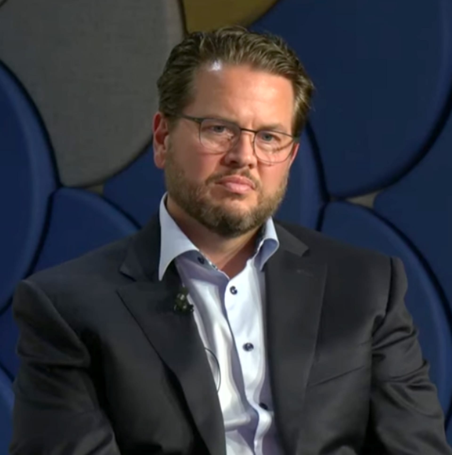Bill Ready, Pinterest's chief executive, on a panel at the World Economic Forum's annual meeting in 2025.