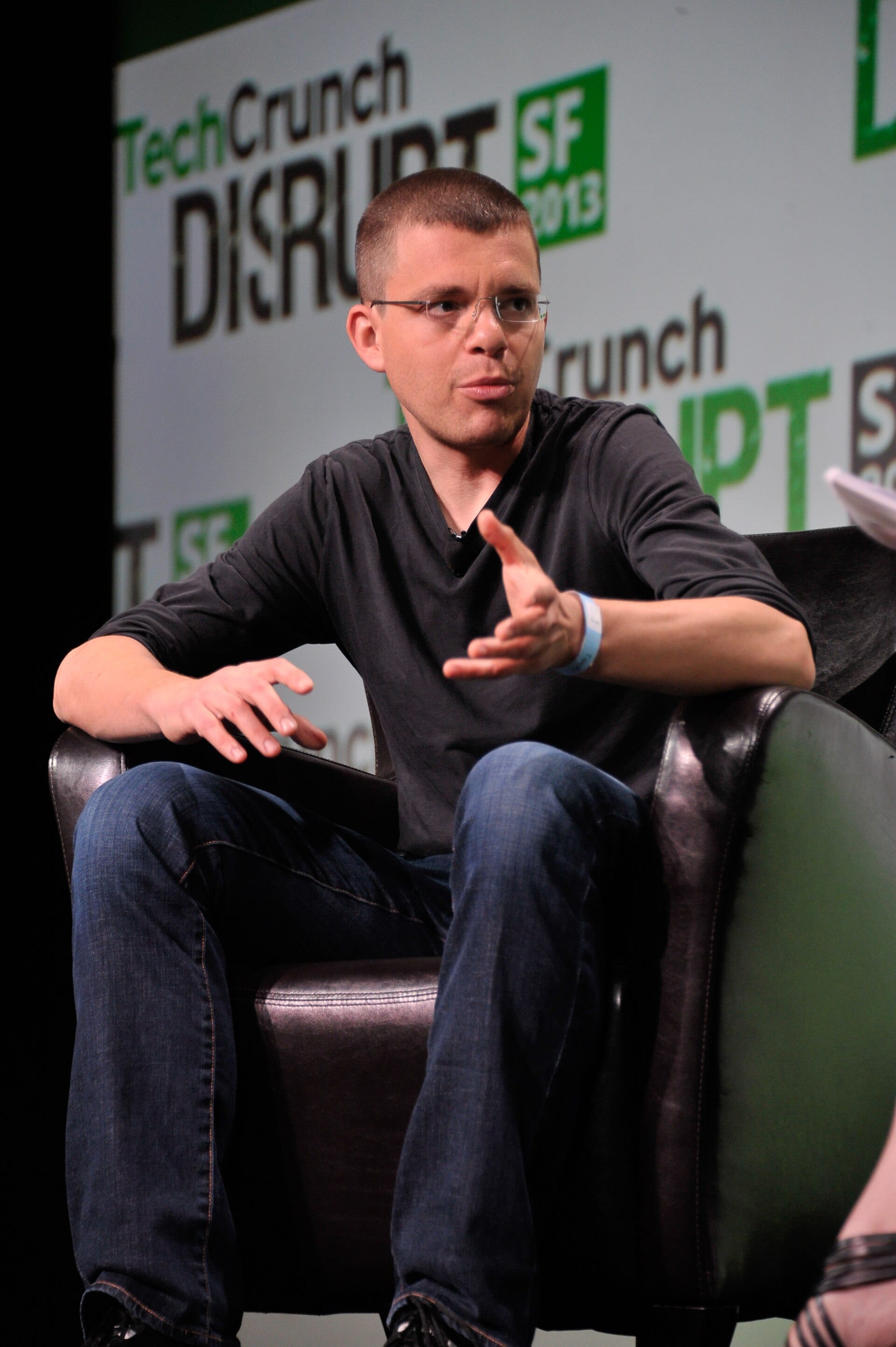 Max Levchin, co-founder and chief executive of Affirm, speaking at TechCrunch Disrupt SF in 2013