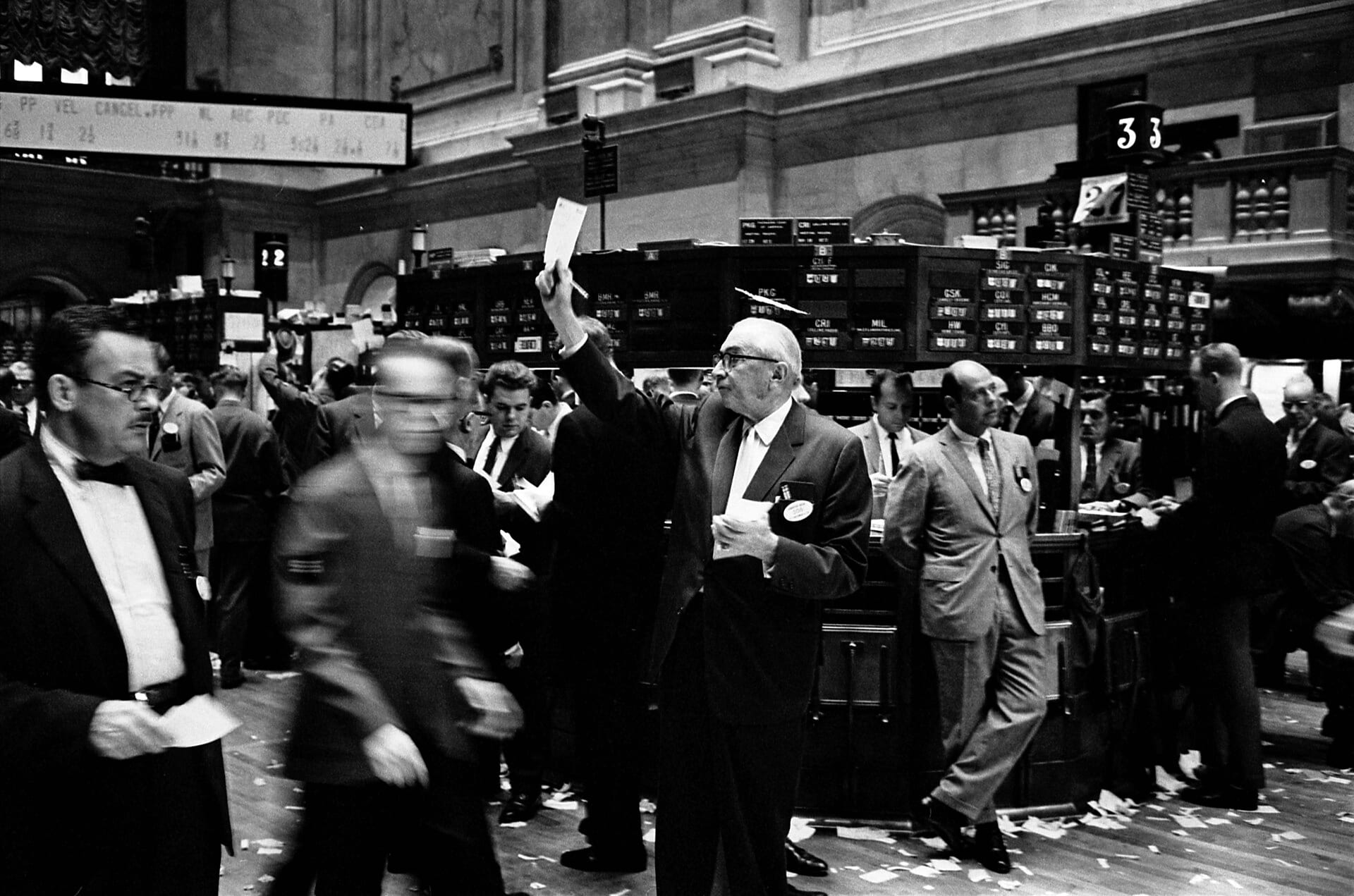 Traders on the New York Stock Exchange floor