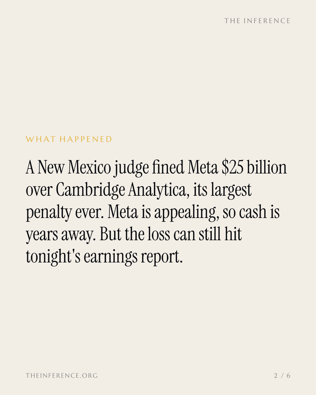 Meta's $25 billion fine hits the books long before it leaves the bank — slide 1