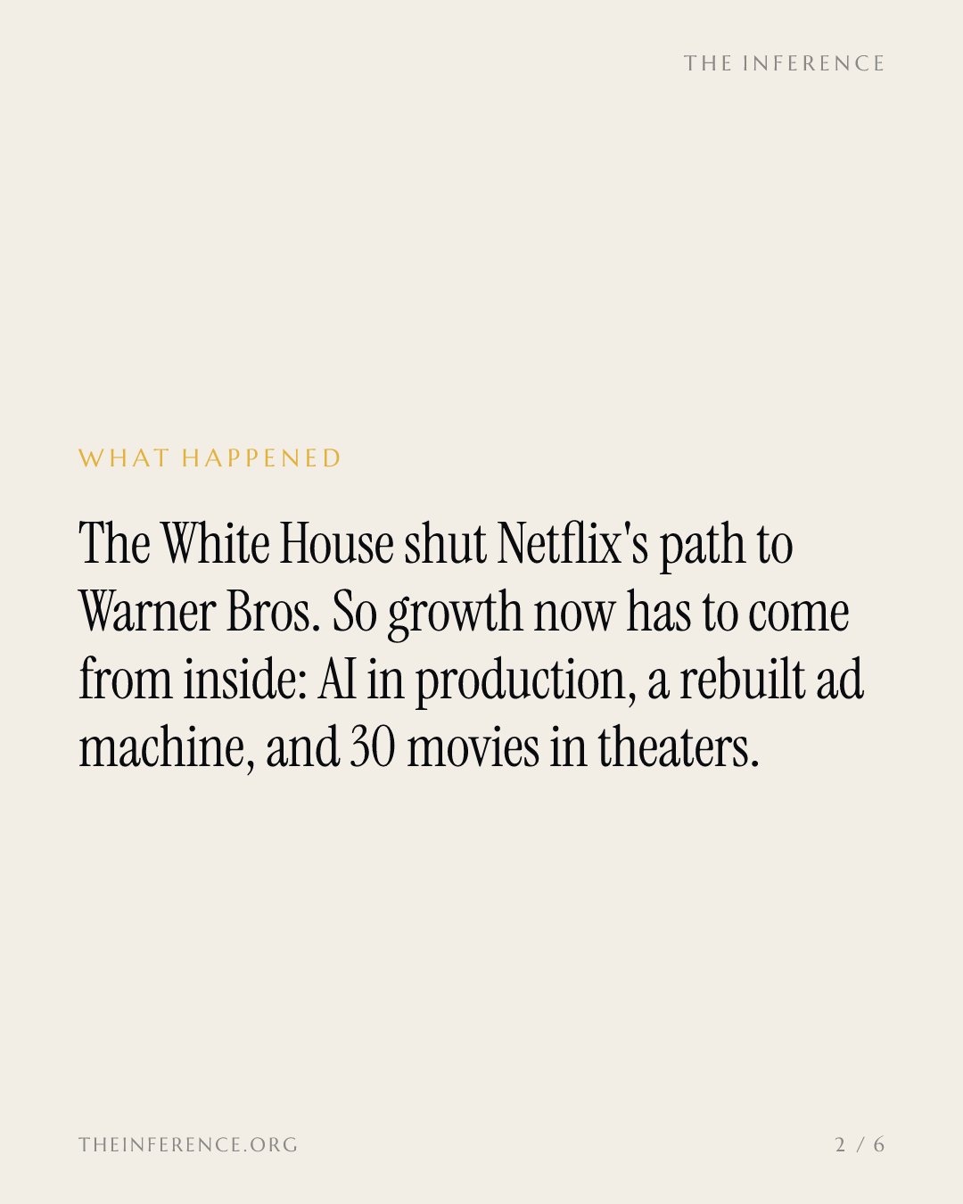 Netflix cannot buy Warner Bros. Now its $20 billion content engine has to invent the savings — slide 1