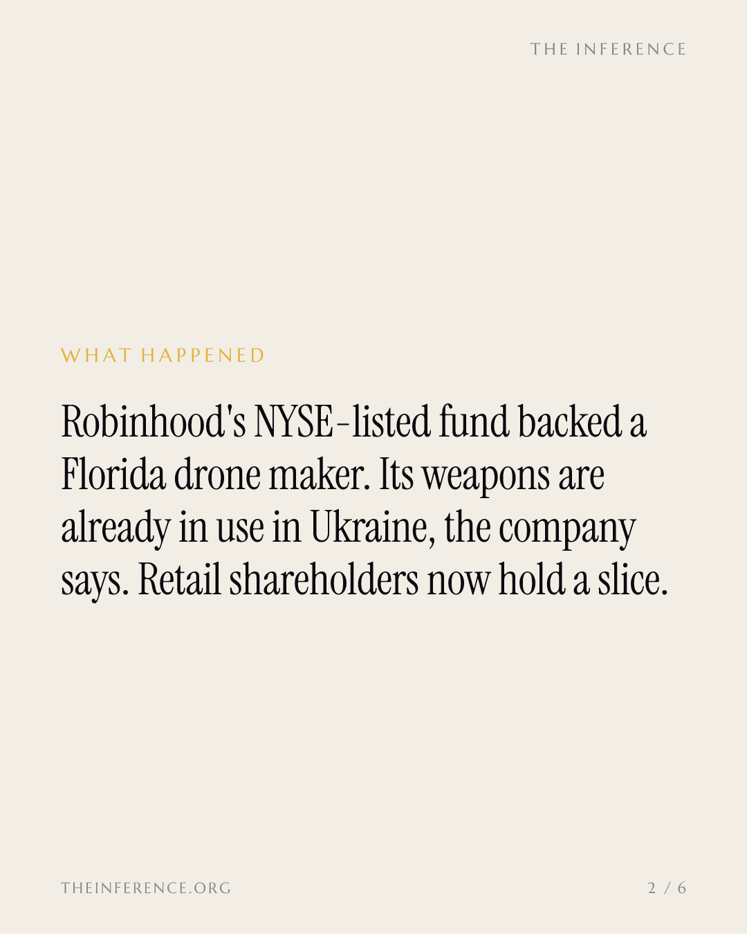 Robinhood's retail fund now holds a stake in a munitions maker fielded in Ukraine — slide 1