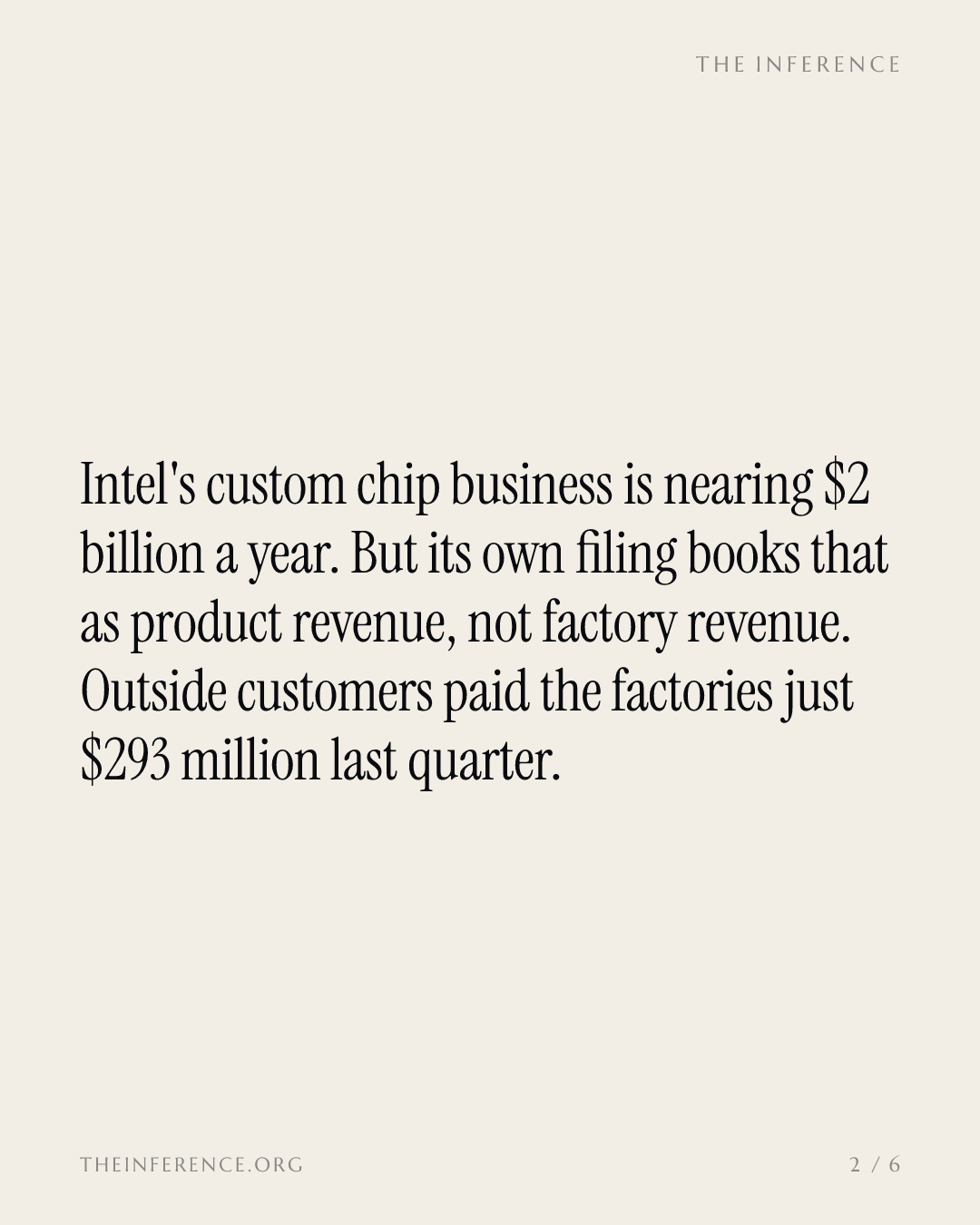 Intel's $2 Billion ASIC Boom Is Product Money, Not Foundry Money — slide 1