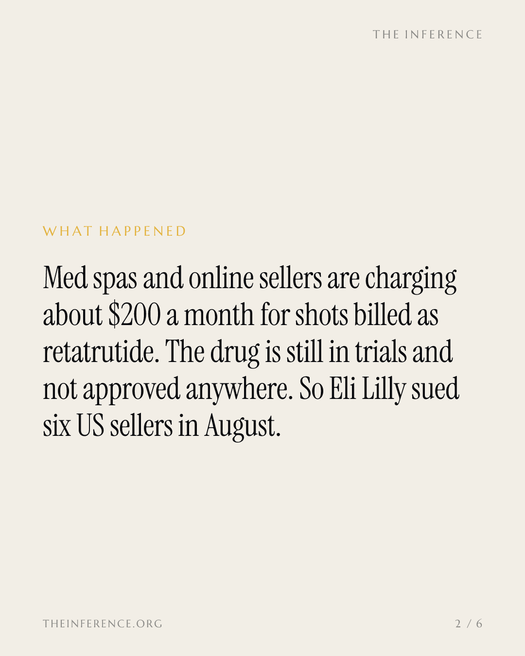 Lilly sues six sellers over a $200-a-month black market in shots billed as its obesity drug — slide 1