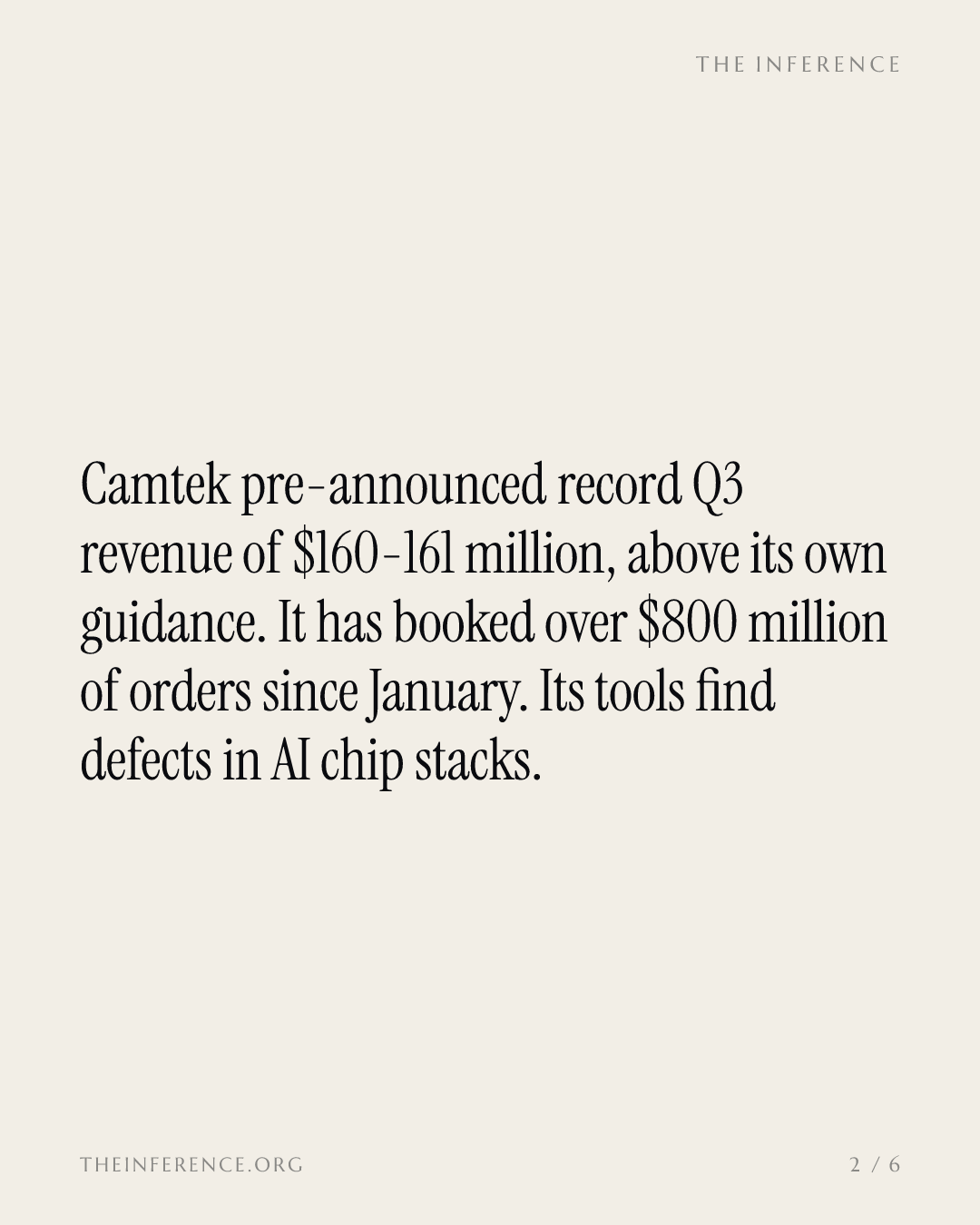 Camtek pre-announces a record quarter and over $800 million of orders as Applied Materials won't guess — slide 1