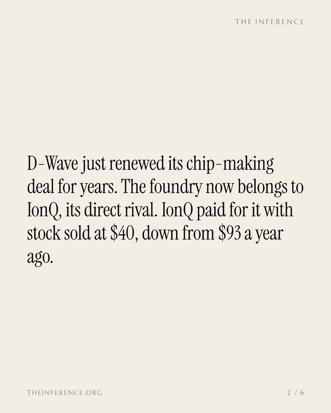 D-Wave Renewed Its Foundry Deal Inside Rival IonQ's Revenue — slide 1