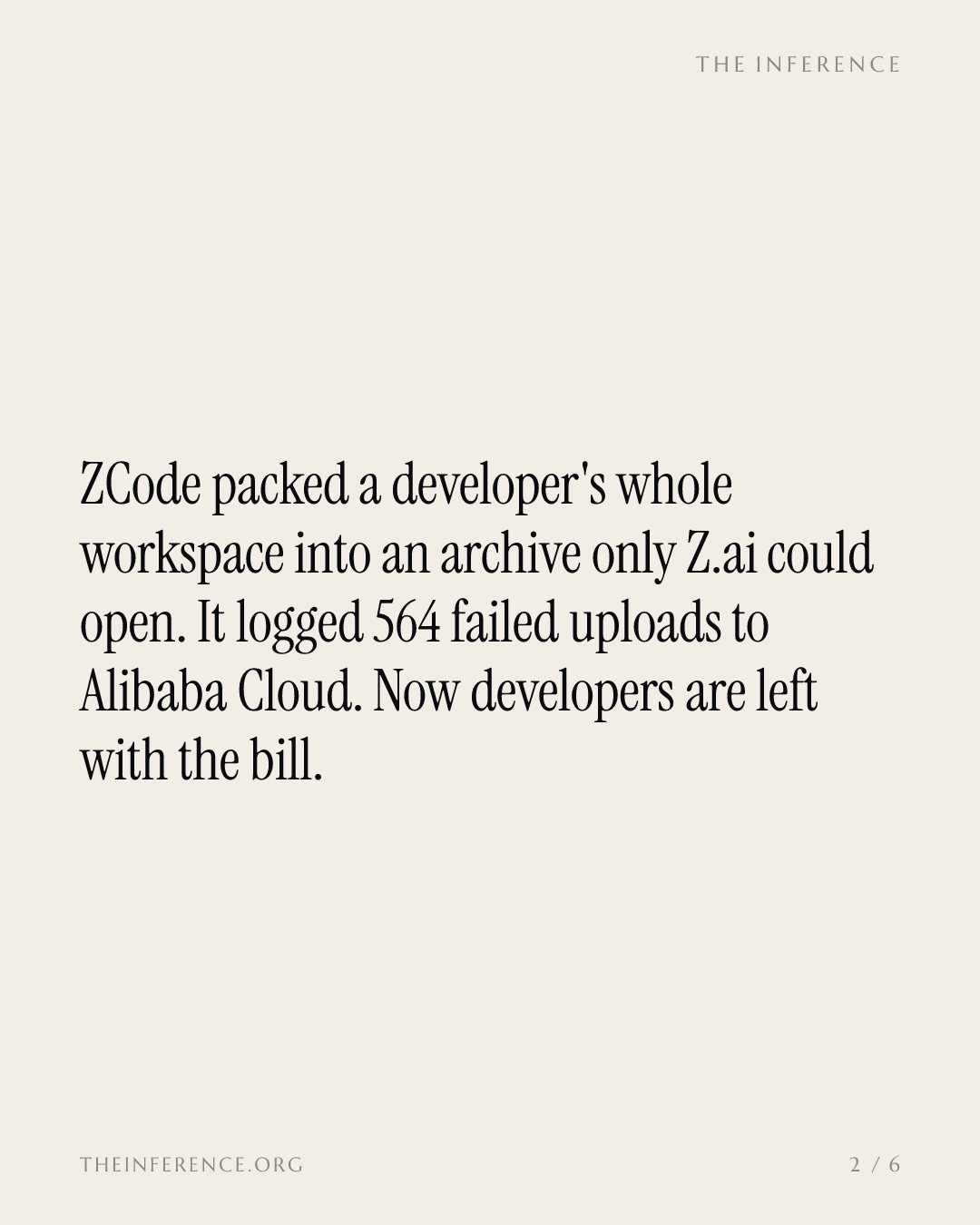 Z.ai's coding agent swallowed 42,411 files, and the developers got the bill — slide 1