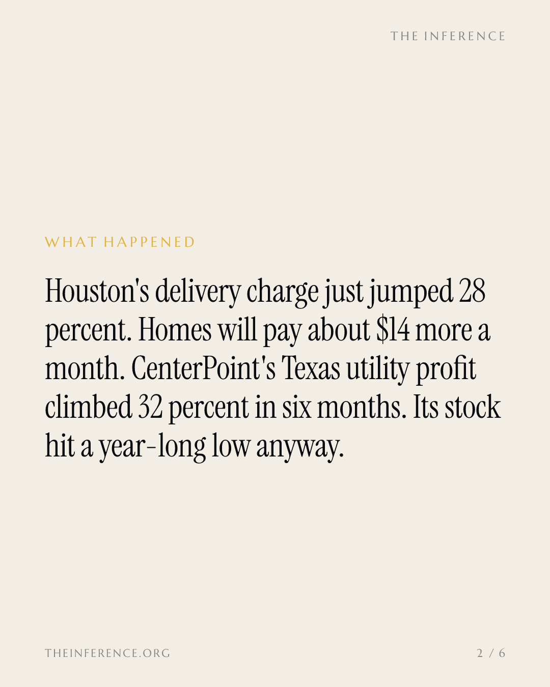 Houston bills jump 28 percent as CenterPoint's Texas profits climb 32 — slide 1
