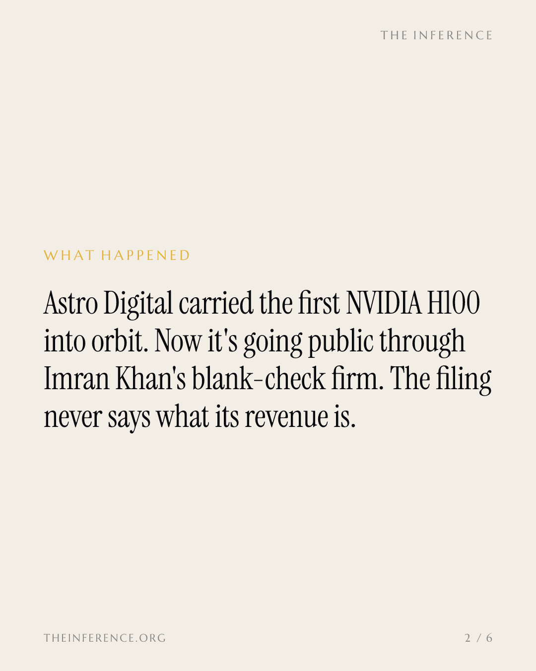 Astro Digital Hits $587 Million in Imran Khan's SPAC and Skips the Revenue Line — slide 1