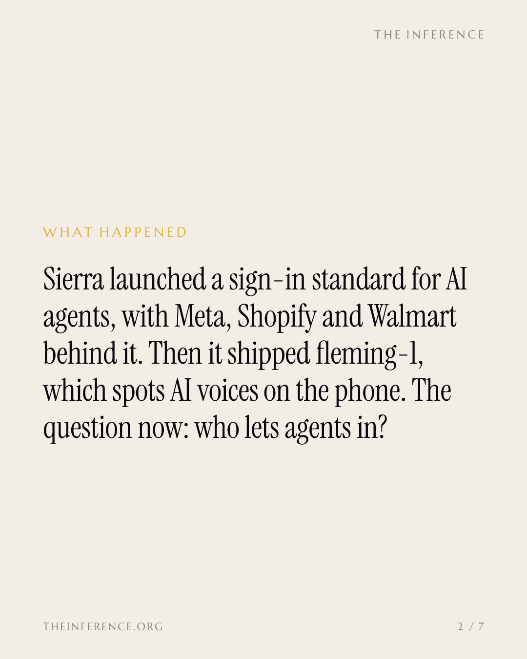 Sierra built the agent front door and the detector; Shopify's $30.8 billion rally needs the gates open — slide 1