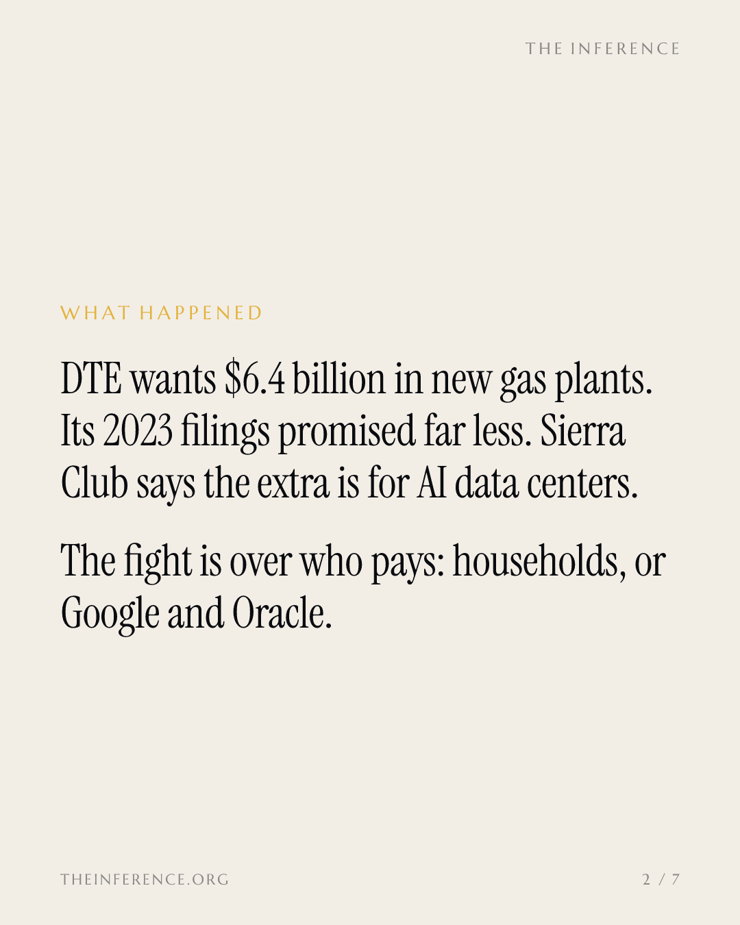 DTE asks Michigan regulators for $6.4 billion in gas; Sierra Club says AI data centers drive it — slide 1