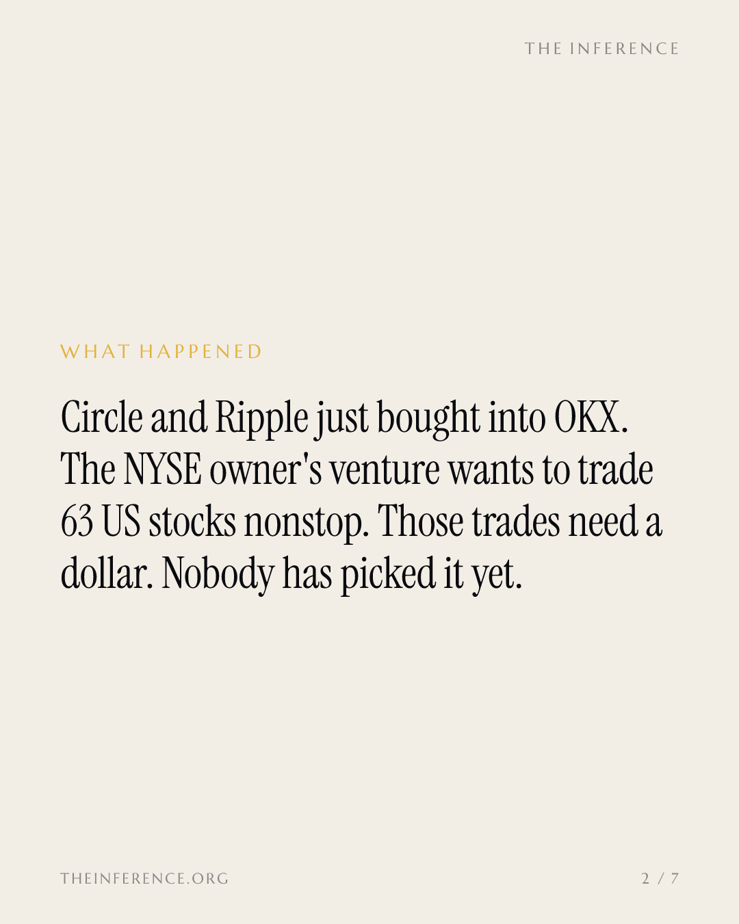 Circle Buys a Seat Where 24/7 Wall Street Picks Its Dollar — slide 1