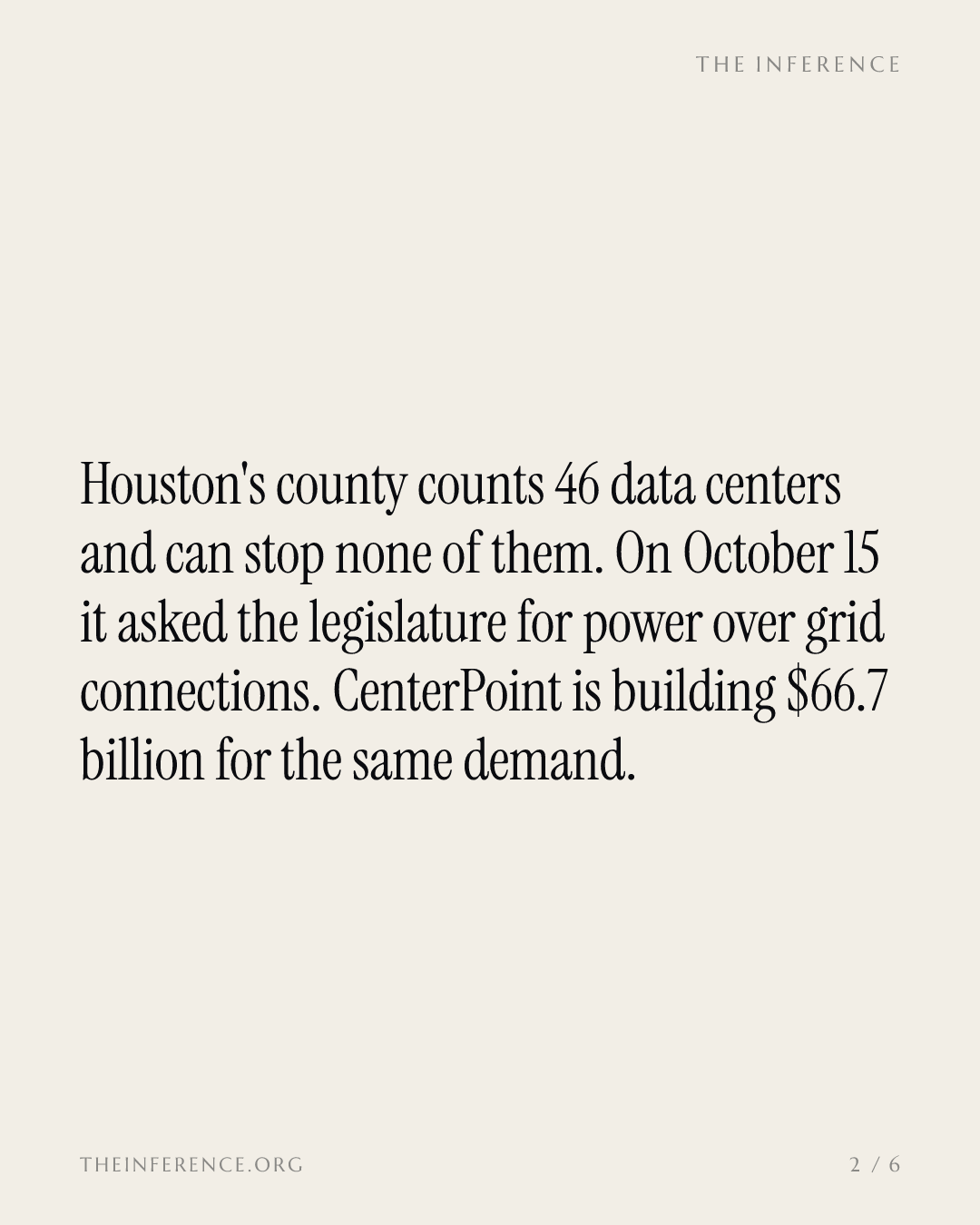 Harris County wants power to slow the data centers behind CenterPoint's $66.7 billion plan — slide 1