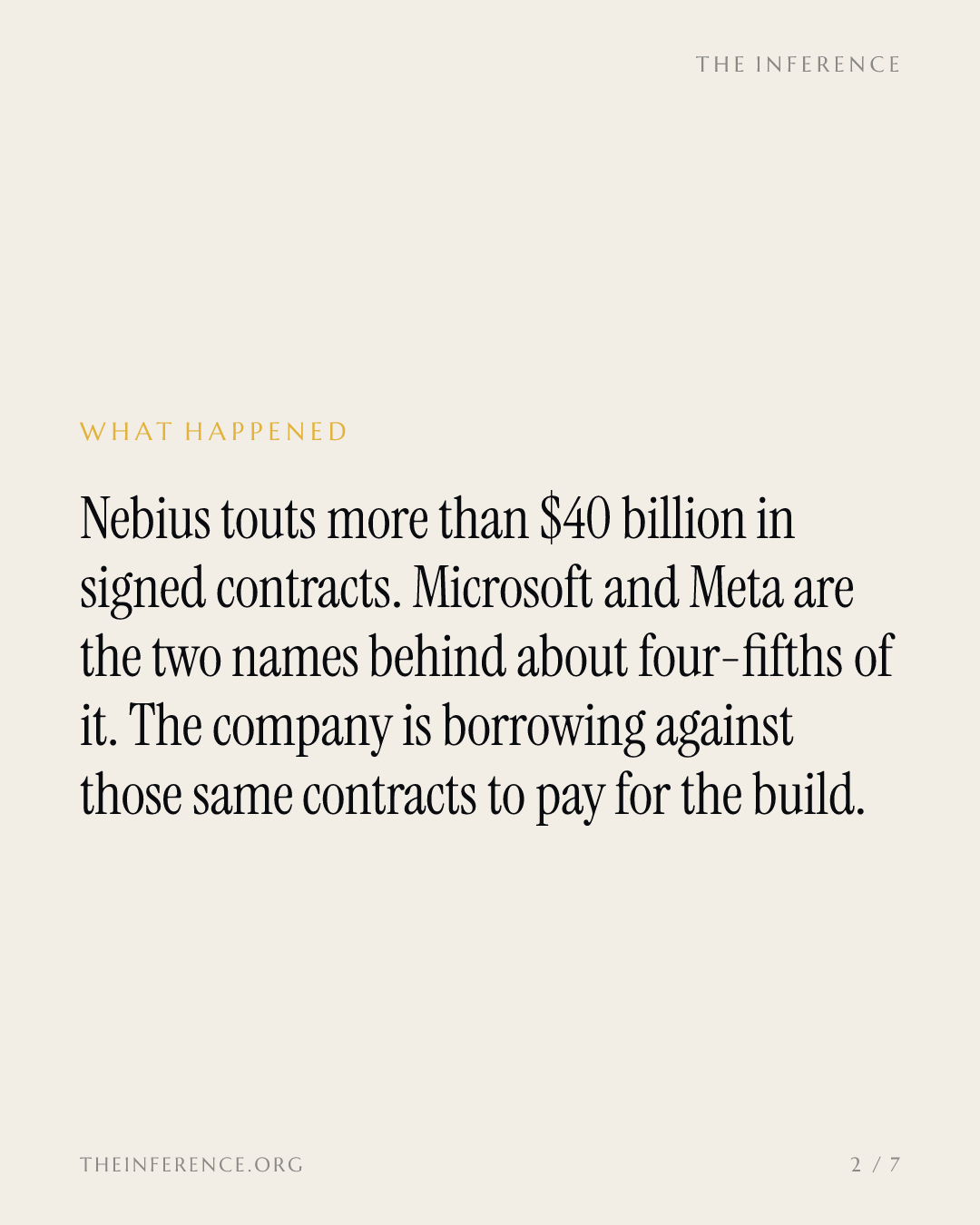 Nebius leiht sich Geld gegen Microsoft und Meta – für die Rechner, die beide im Voraus bezahlt haben — slide 1