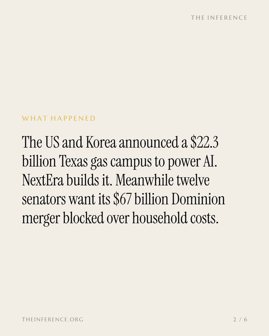 NextEra's Texas AI campus answers to two governments. Its $67 billion merger answers to ratepayers — slide 1