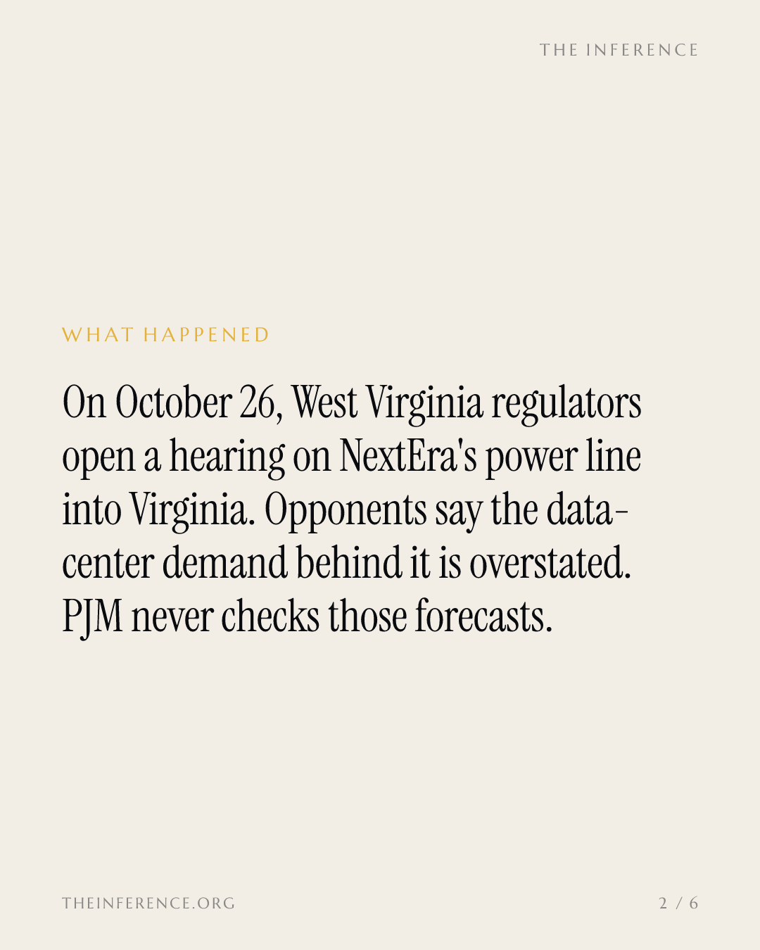 West Virginia will hear whether data-center power demand is overstated, in a fight over NextEra's line — slide 1