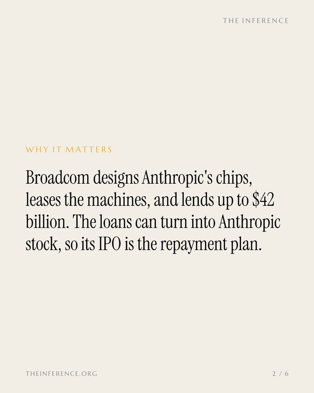 Broadcom turns its biggest chip customer into its biggest borrower — slide 1