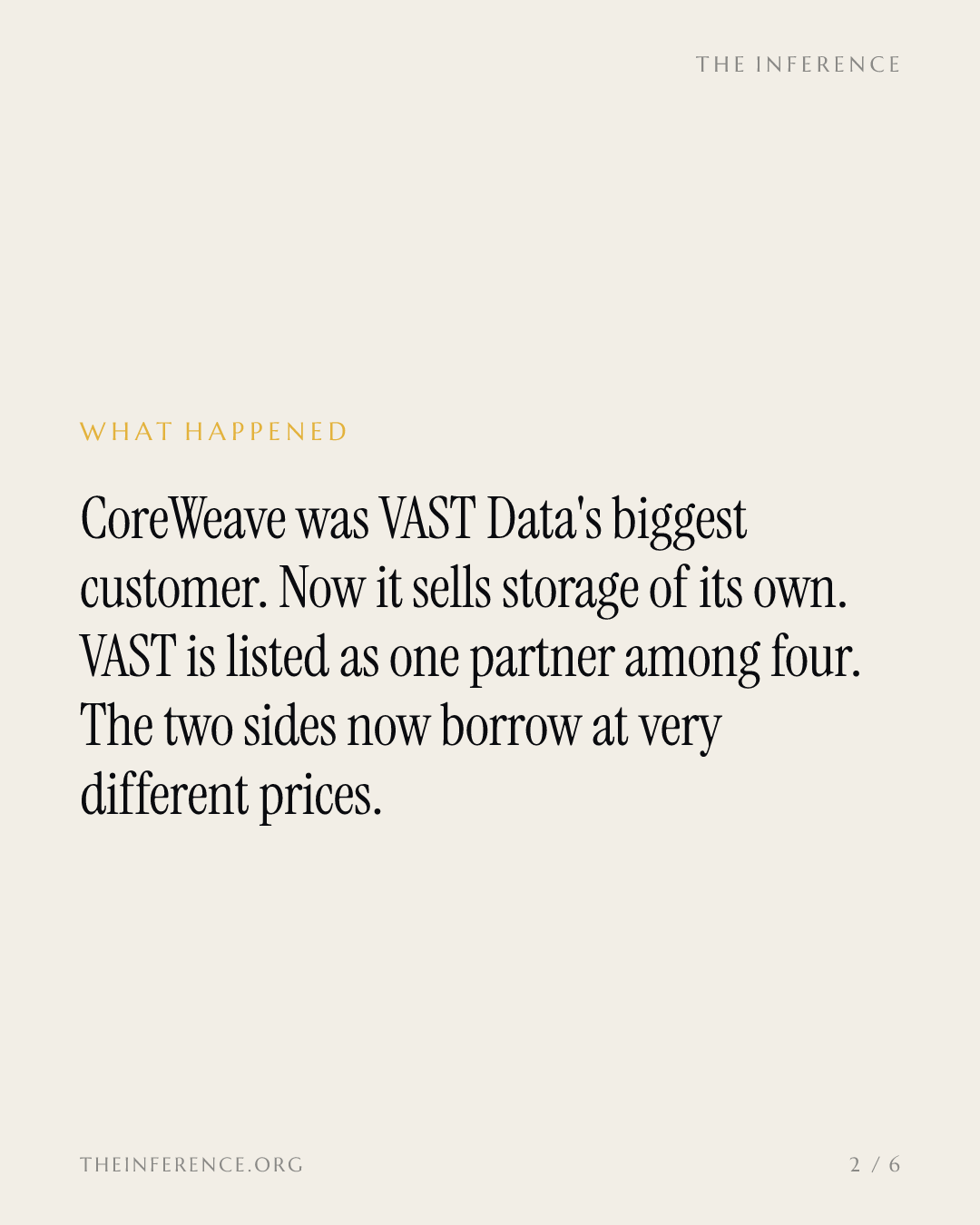 VAST Data's Biggest Customer Is Now Building VAST's Layer — slide 1