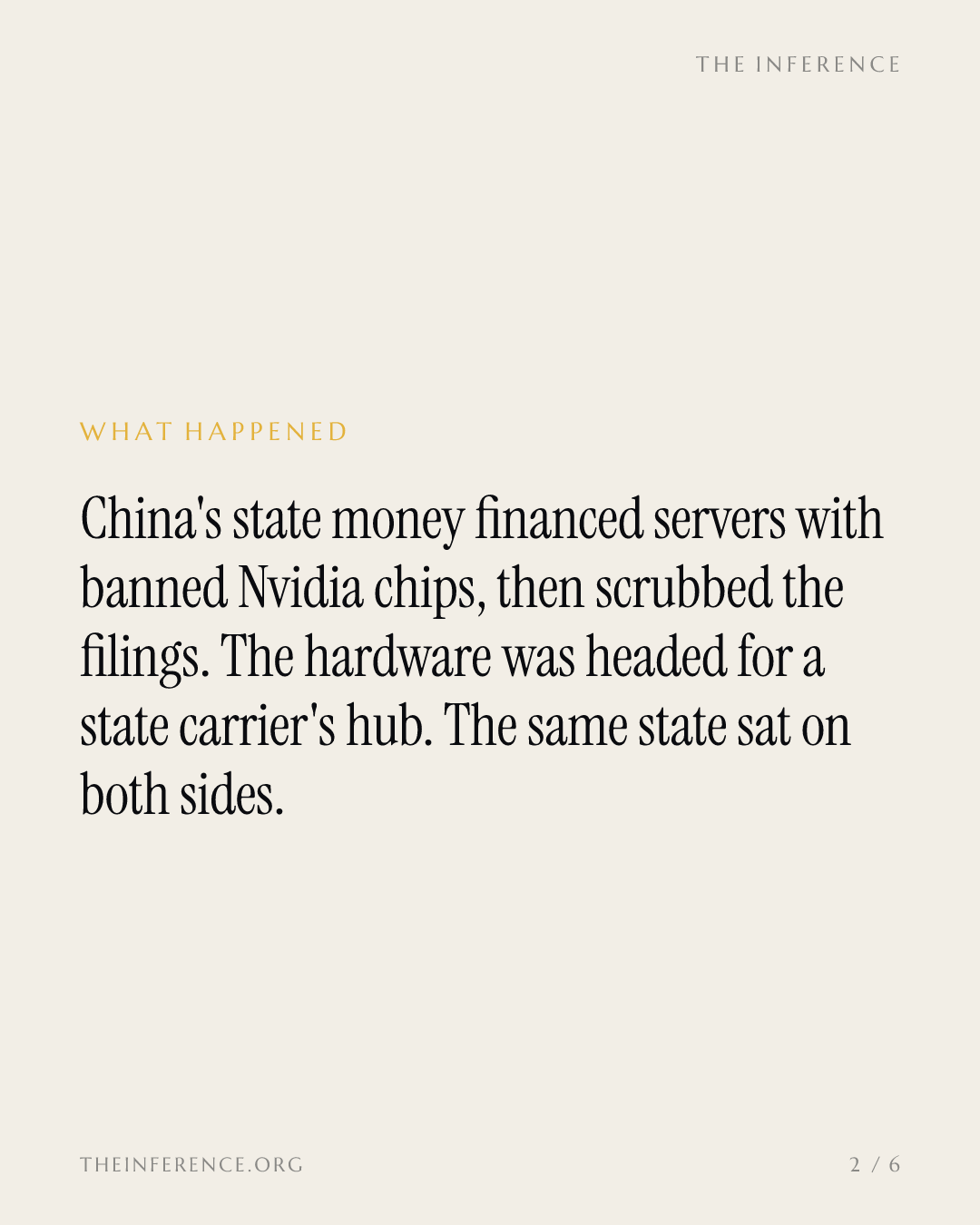 China's state money bought banned Nvidia B300 servers, then redacted the receipts — slide 1