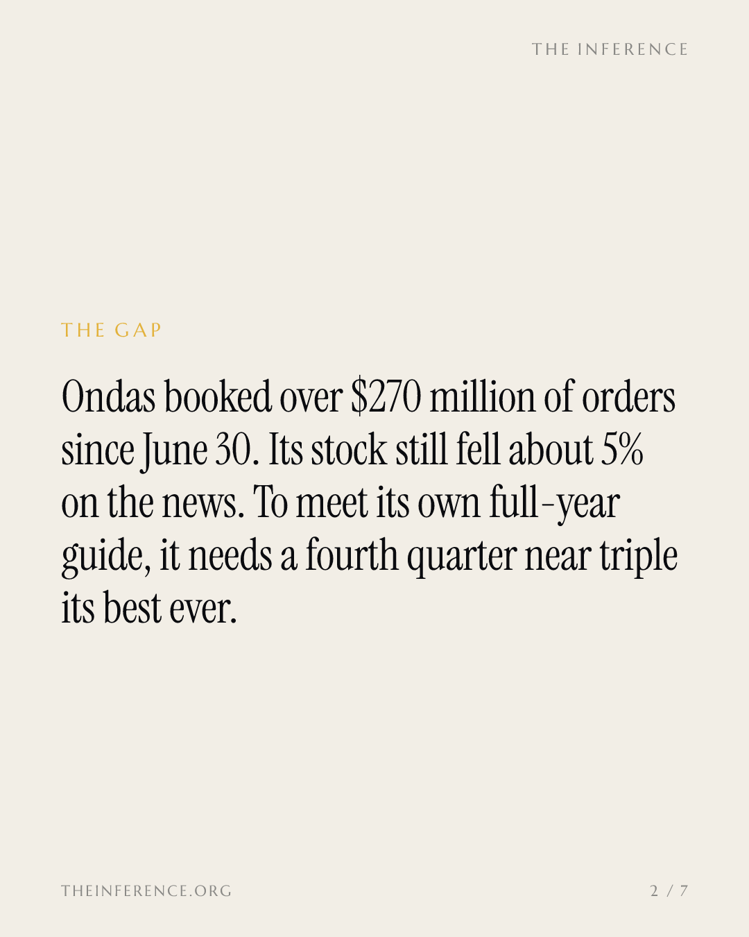 Ondas Holdings booked $270 million of orders but needs a $244 million fourth quarter it has never had — slide 1