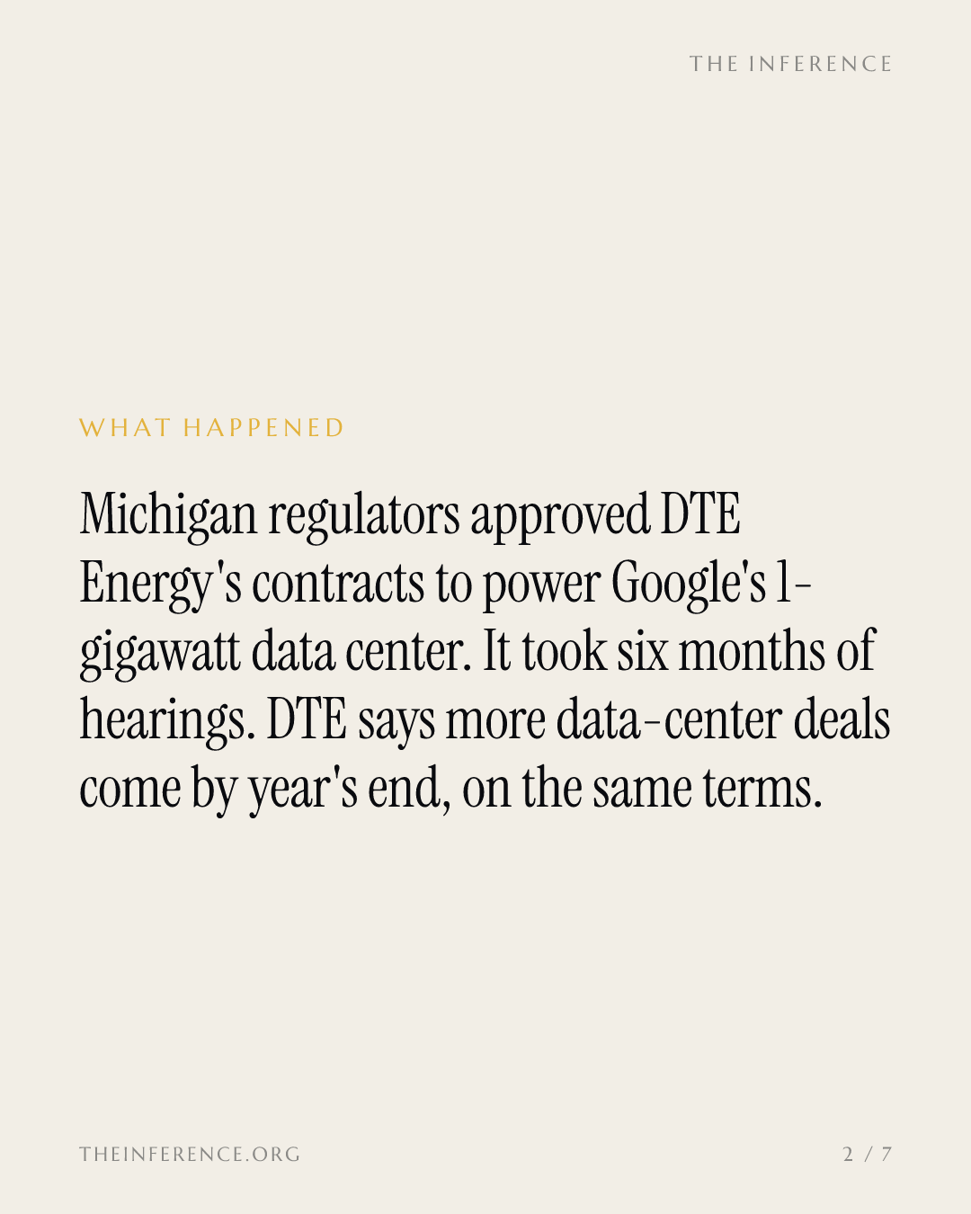 DTE Energy's 1-gigawatt Google deal set Michigan's data-center template; more deals by year-end — slide 1