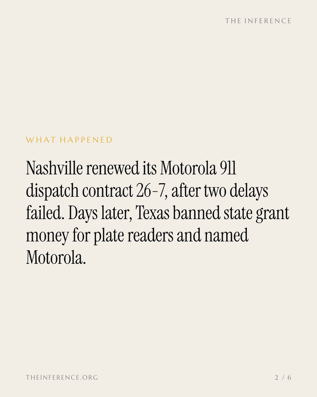 Nashville renews Motorola 911 dispatch contract 26-7 as surveillance scrutiny spreads — slide 1
