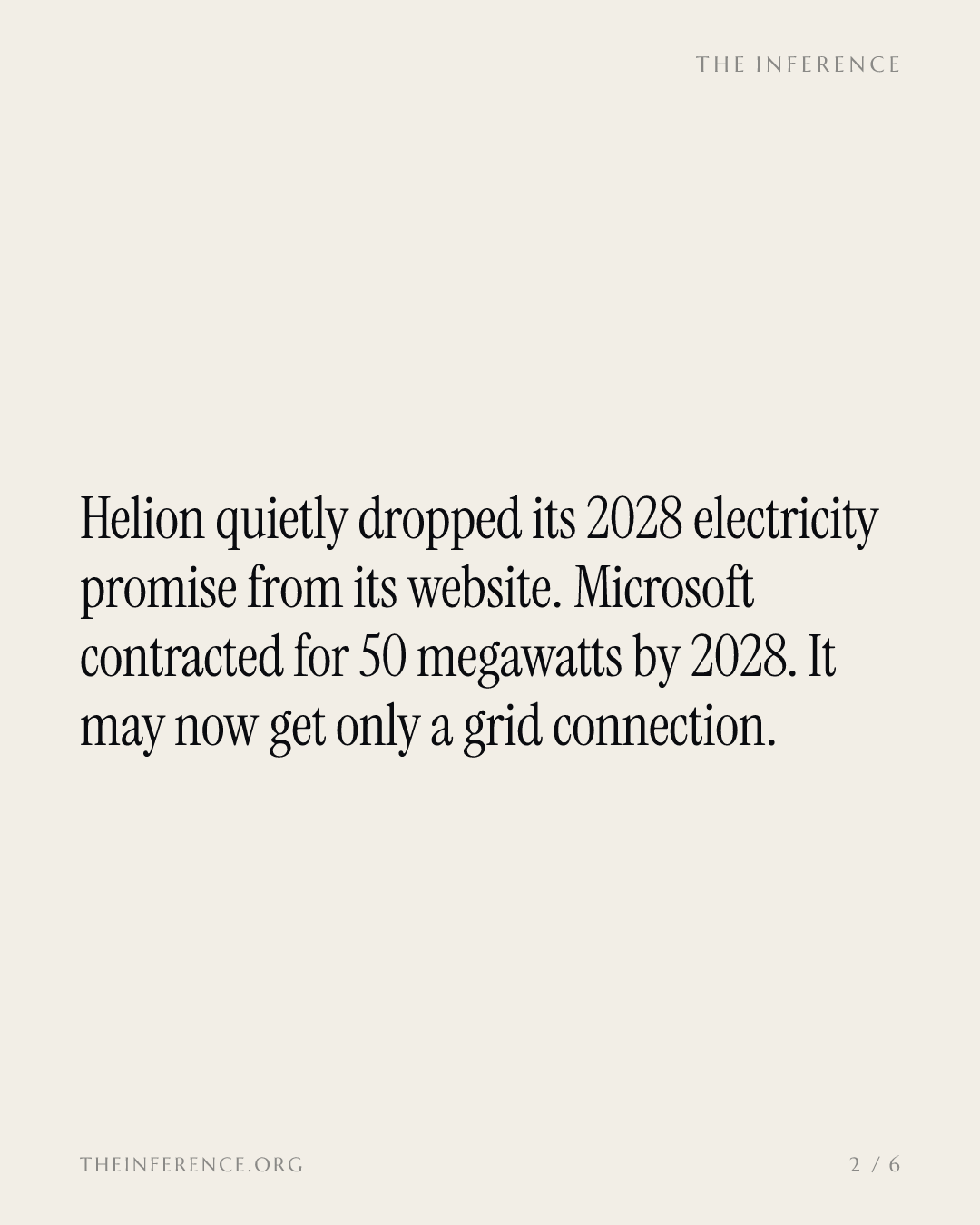 Helion erases its 2028 electricity prediction as its round closes at $500M — slide 1
