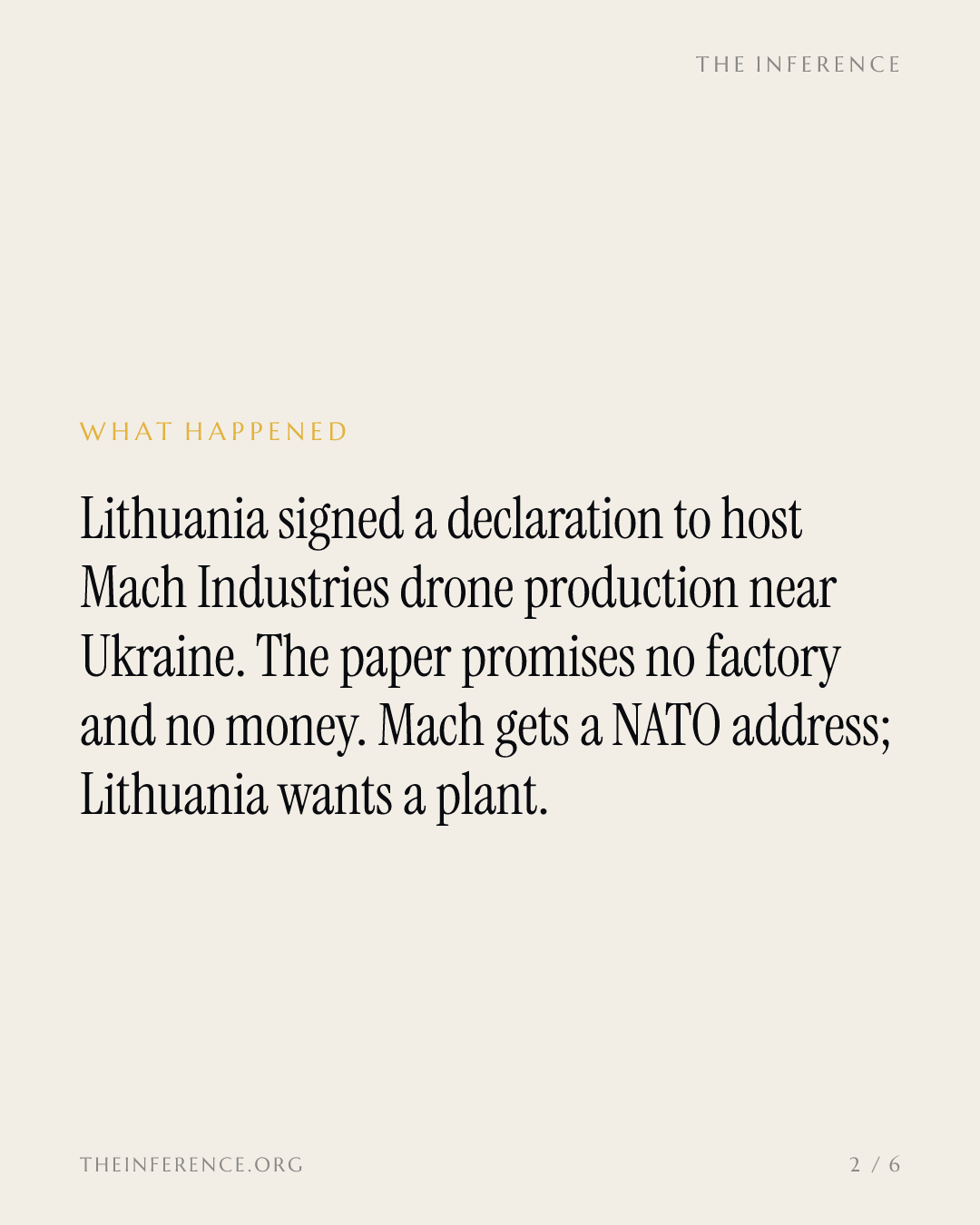 Lithuania hands a $3.7B drone startup a NATO beachhead for a signature — slide 1