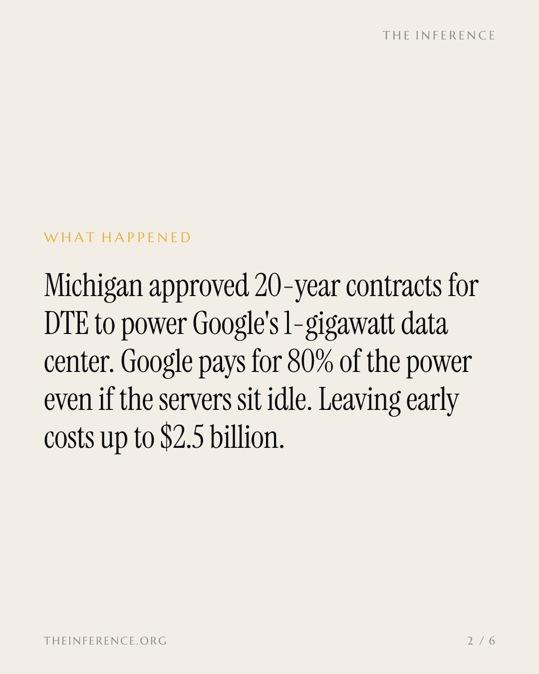 Google gets its Michigan gigawatt, and a $2.5 billion price to walk away — slide 1