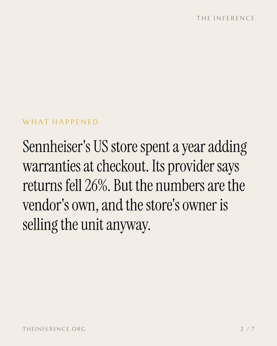 Sonova is selling Sennheiser's audio unit; SureBright says its warranties cut returns 26% in year one — slide 1